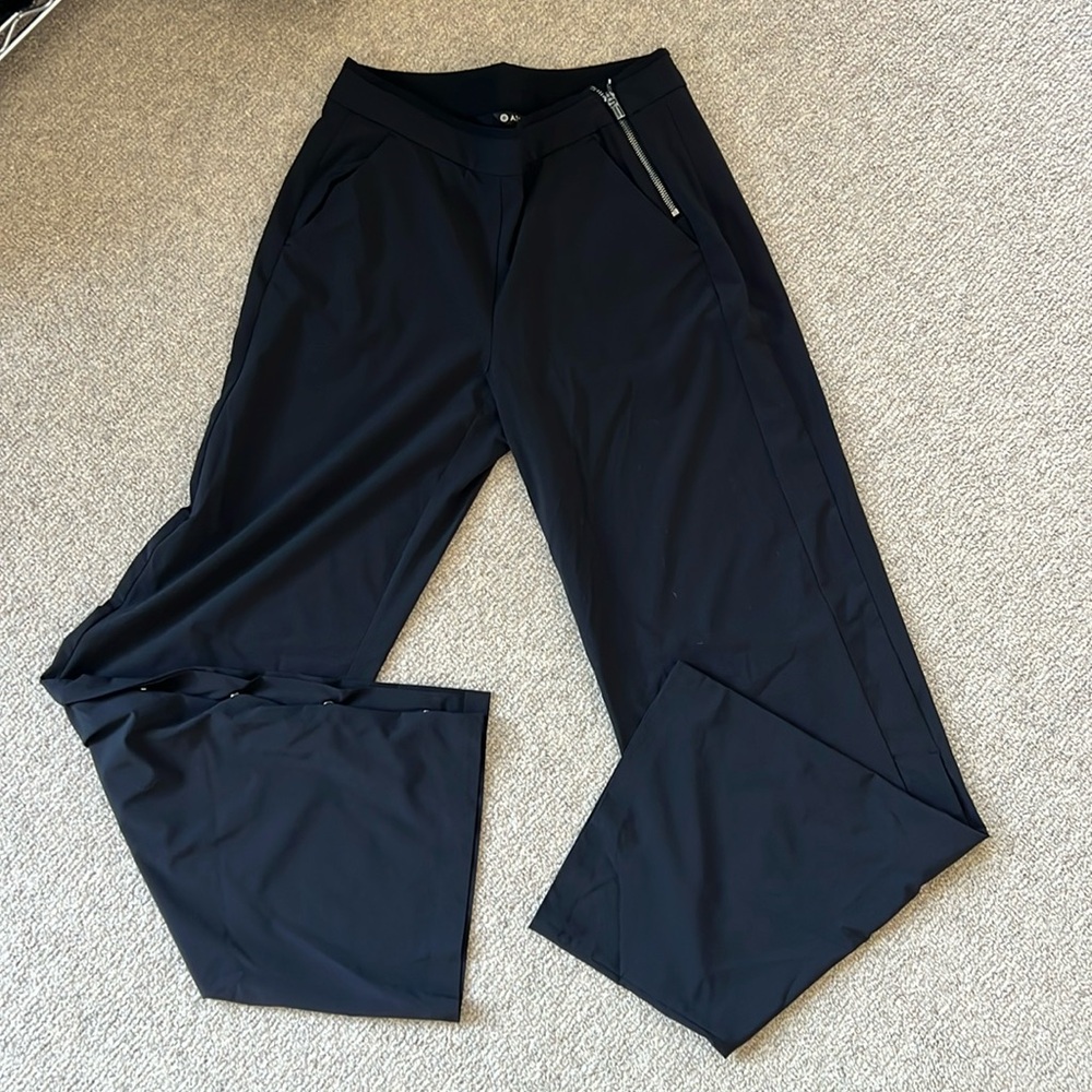 Athleta black wide leg pants